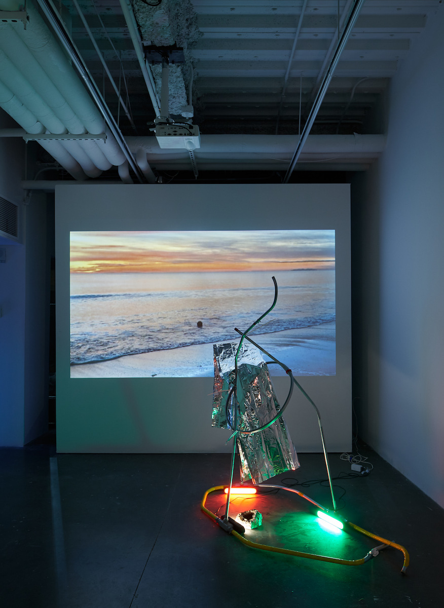 Installation shot: calling@sweeneyshoal, Cuchifritos Gallery & Project Space. Photo: Brad Farwell