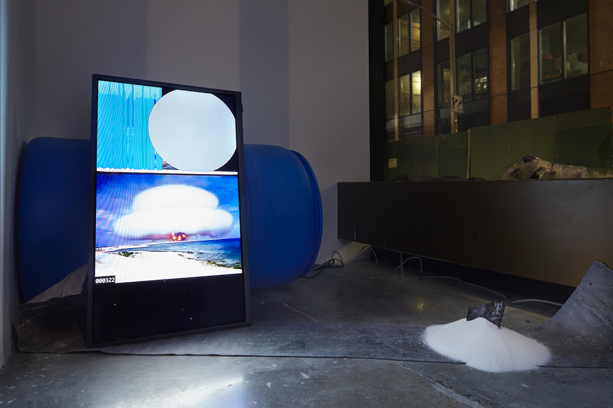 Installation shot: calling@sweeneyshoal, Cuchifritos Gallery & Project Space. Photo: Brad Farwell